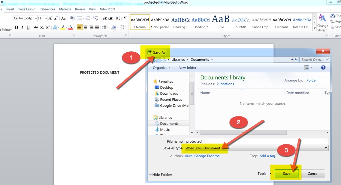 how to lock header and footer in word